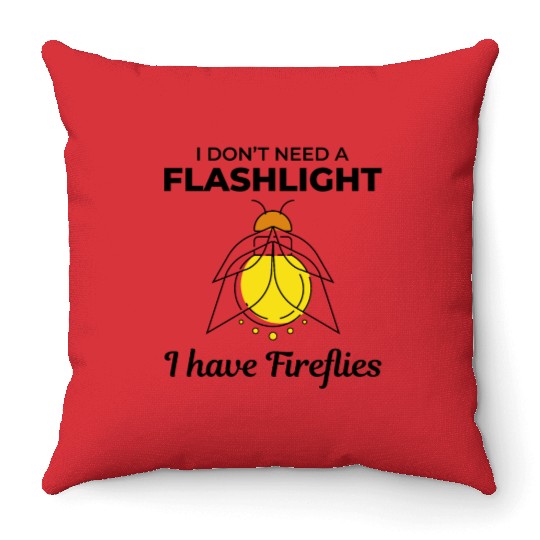 Fireflies Firefly Lightning Bug Insect Collector Throw Pillows