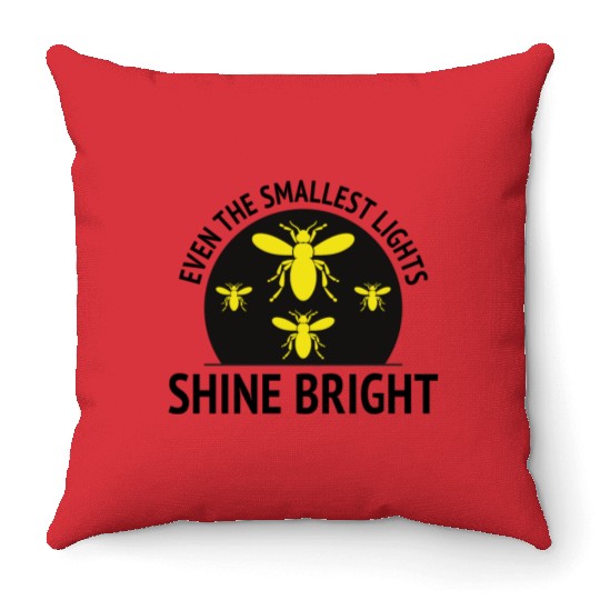 Fireflies Firefly Lightning Bug Insect Collector Throw Pillows