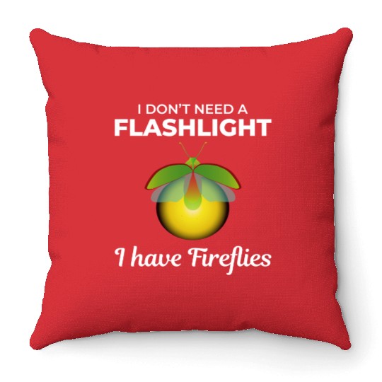 Fireflies Firefly Lightning Bug Insect Collector Throw Pillows