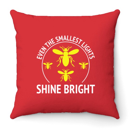 Fireflies Firefly Lightning Bug Insect Collector Throw Pillows