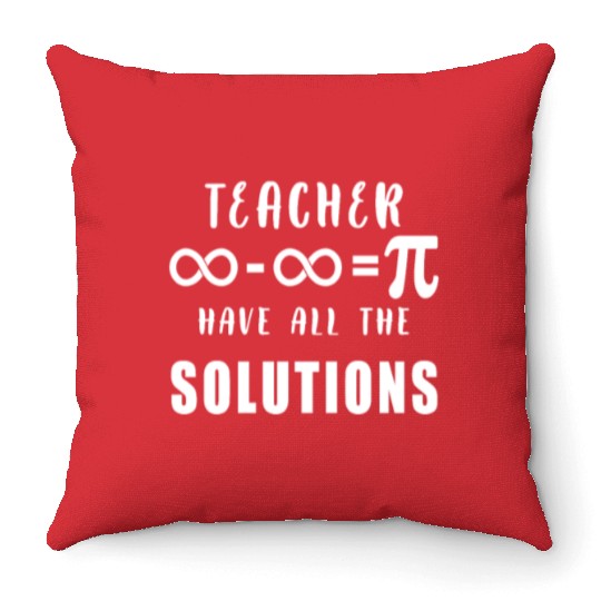 Physics, Biology, Chemistry or Science Teacher Throw Pillows