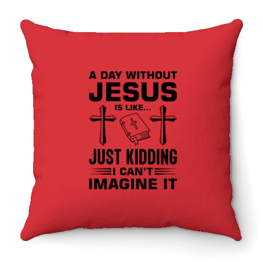 Bible Christ Christian Faith Religious Church Throw Pillows