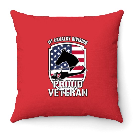 US ARMY VIETNAM VETERAN Throw Pillows