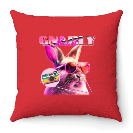 Hilarious "Gnarly Beast" – Cheers to Comedy Throw Pillows