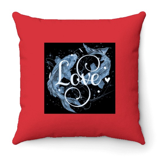 Pisces Vibes Throw Pillows