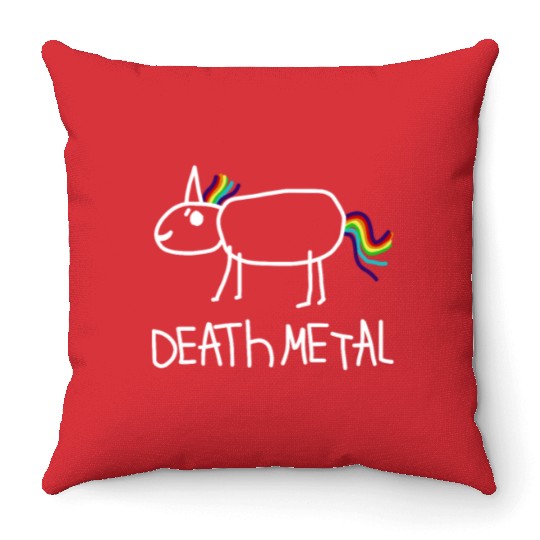 Death metal Throw Pillows