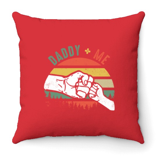 Love Daddy and Me Throw Pillows