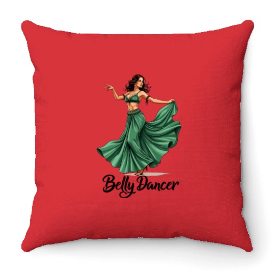 Belly Dancing Belly Dancer Belly Dance Classes Throw Pillows