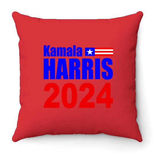 Kamala Harris for President 2024 Throw Pillows