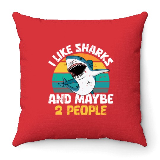 Shark Lover Throw Pillows