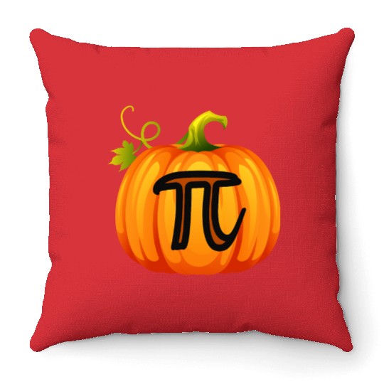 Pumpkin Pi Math Halloween Thanksgiving Pie Day Throw Pillows