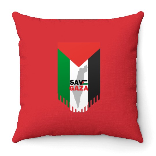Proud Palestinian Flag Throw Pillows