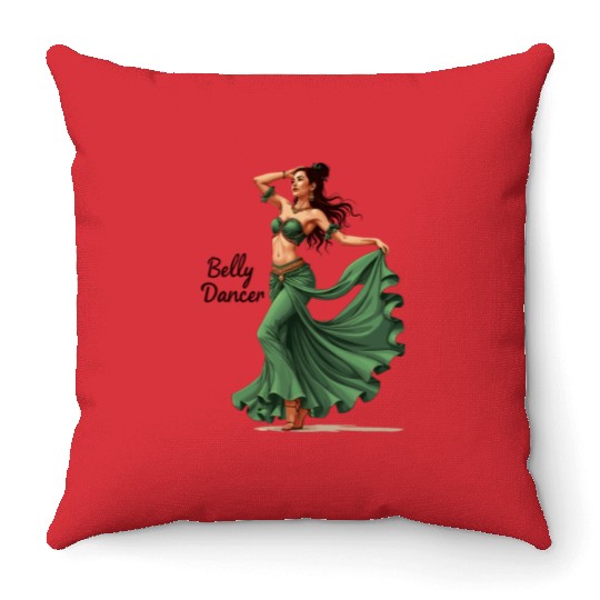 Belly Dancing Belly Dancer Belly Dance Classes Throw Pillows