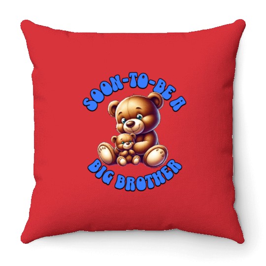 I'm Going To Be A Big Brother Cute Teddy Bears, Throw Pillows