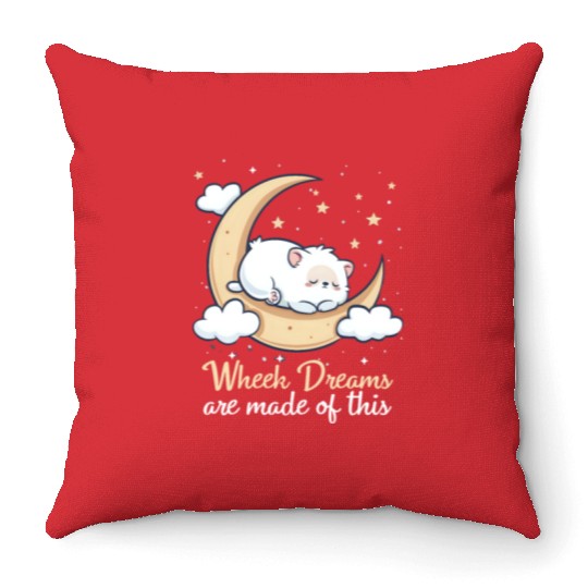 Guinea Pig Wheek Dreams Are Made Of This Throw Pillows