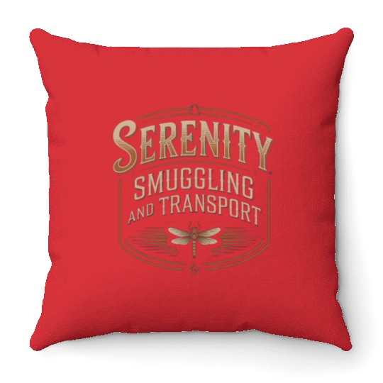 Vintage Serenity Smuggling And Transport Firefly Throw Pillows