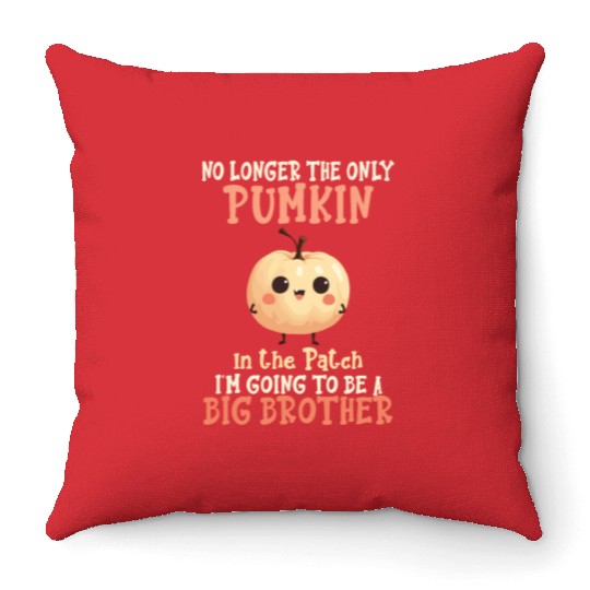 Pregnancy this little pumpkin is going to be a big Throw Pillows