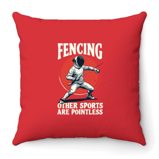 Fencing: The Ultimate Sport Throw Pillows