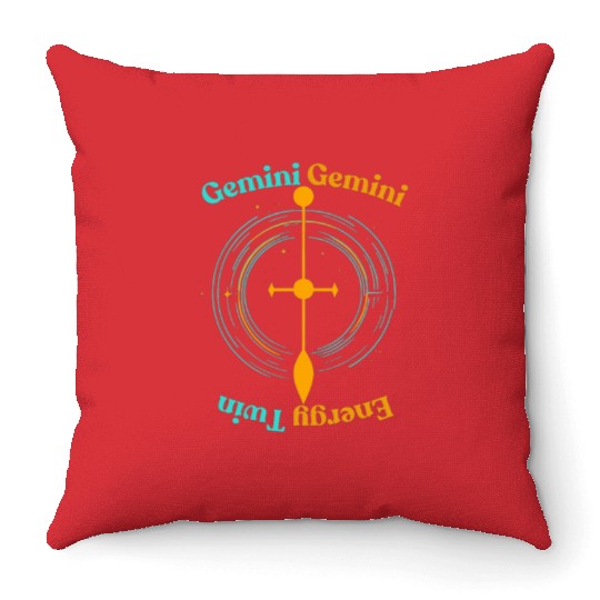 Gemini Twin Energy Throw Pillows