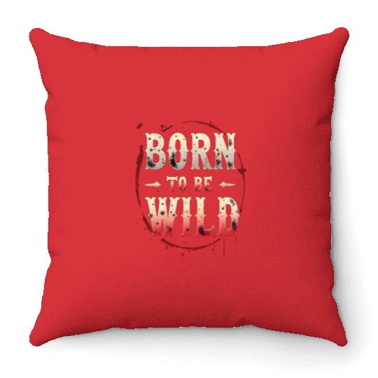 Born to Be Wild: Edgy Grunge Throw Pillows
