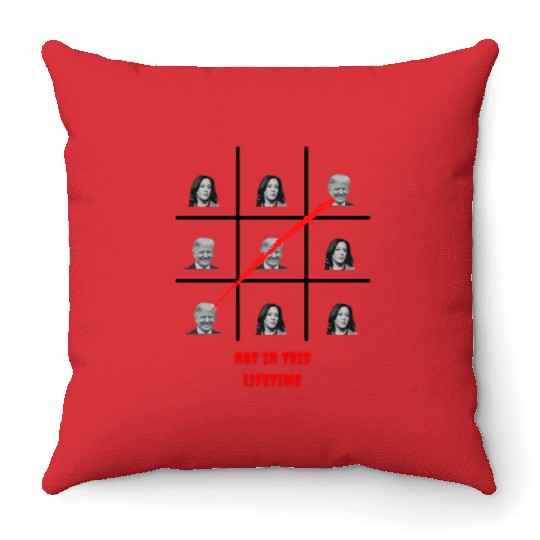 Donald Trump: Tic Tac Toe Throw Pillows