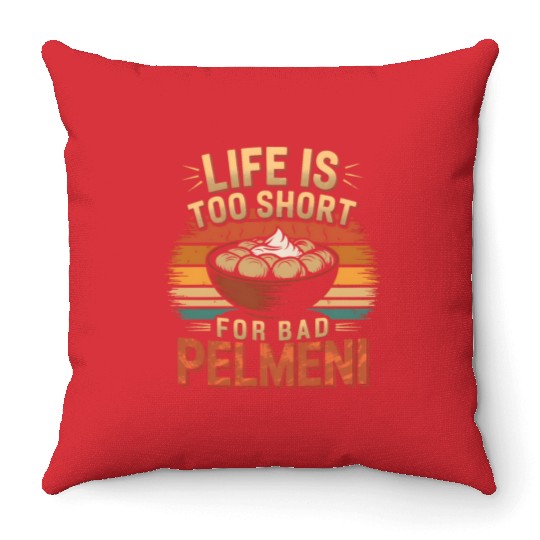 Pelmeni Dumpling Russian Comfort Food Throw Pillows