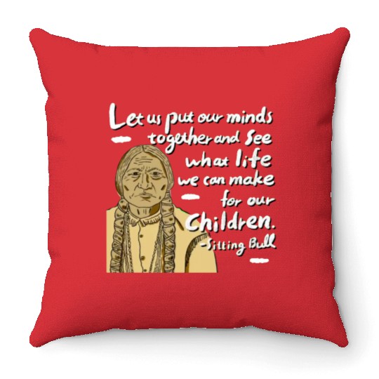 Indigenous People Logos Throw Pillows