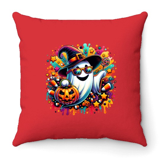 Ghost Halloween Throw Pillows, Halloween Throw Pillows