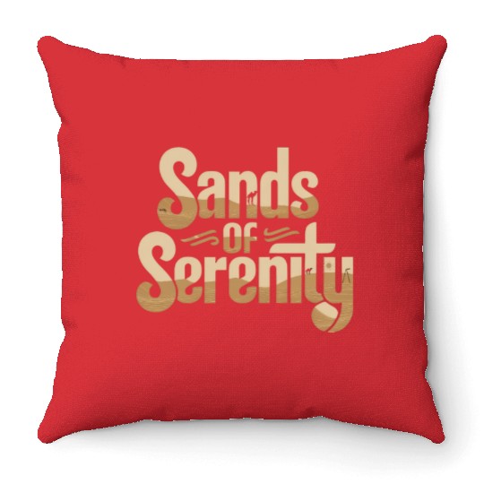 Sands of Serenity – Desert Adventure Art Throw Pillows