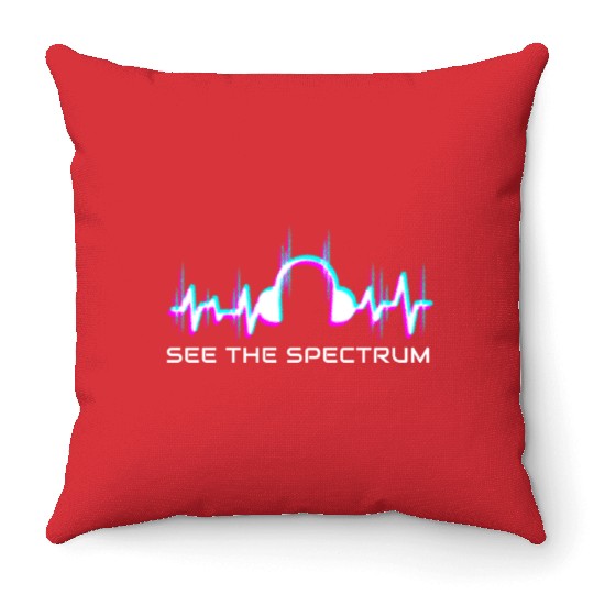 See The Spectrum Radio Lovers Radio Throw Pillows