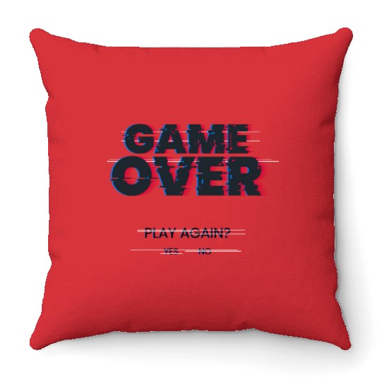 GameOver Throw Pillows