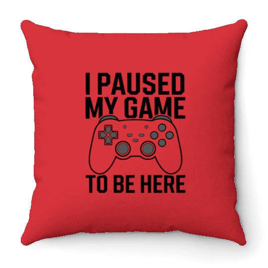 Retro Gamer - Classic Gaming Design Throw Pillows