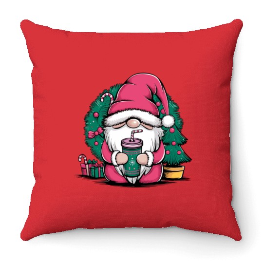 santa claus Throw Pillows