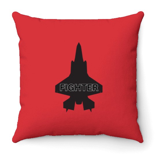 USAF F-35 Lightning II Art Throw Pillows