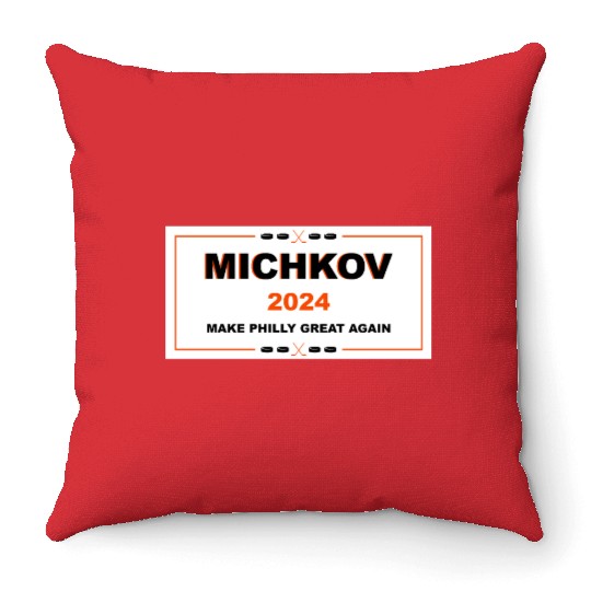 Michkov Make Philly Great Again 2024 Throw Pillows