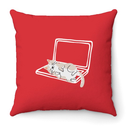 Catnap Throw Pillows