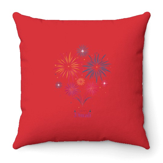 Joyous Fireworks for Diwali Festival Throw Pillows