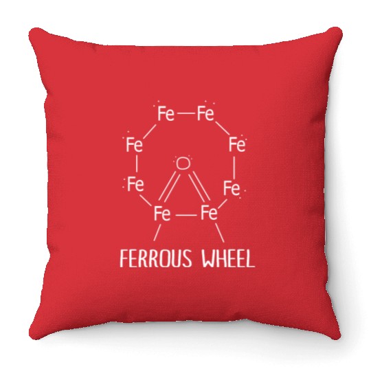 Organic Chemistry Lover Ferrous Wheel Throw Pillows