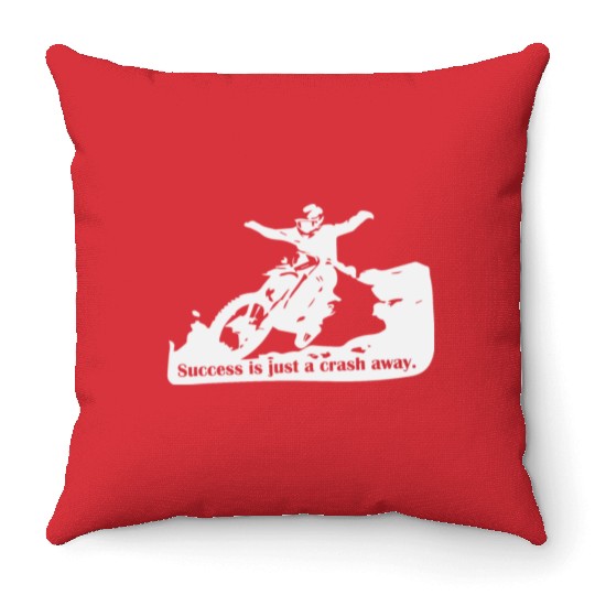 Success Is a Crash Away Light Throw Pillows
