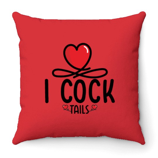 Funny I Love Cocktails 5 Throw Pillows