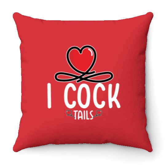 Funny I Love Cocktails 6 Throw Pillows