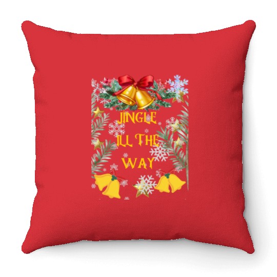 Christmas Cheer in a cup Funny Christmas on Bella Throw Pillows