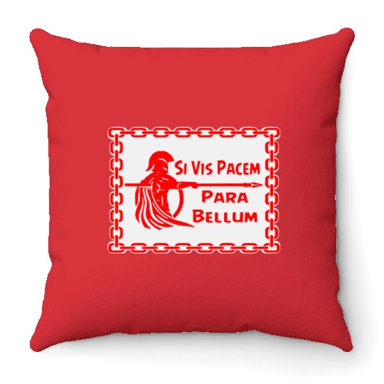 Spartan Si Vis Pacem Para Bellum LIKE US ON FB #U Throw Pillows