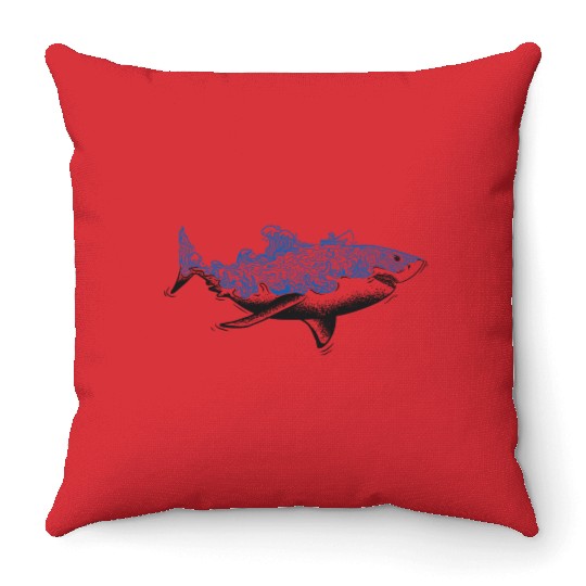 Shark Ocean Lover Design Throw Pillows