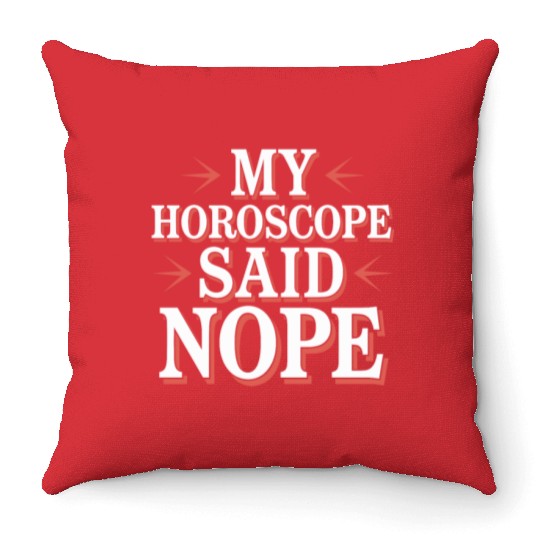 Astrology Skeptic Critical Thinking Throw Pillows