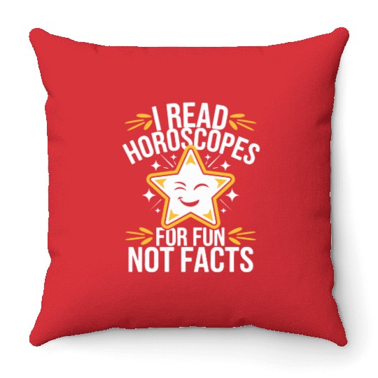 Astrology Skeptic Critical Thinking Throw Pillows