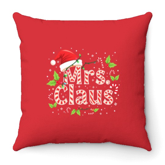 MRS CLAUS Throw Pillows