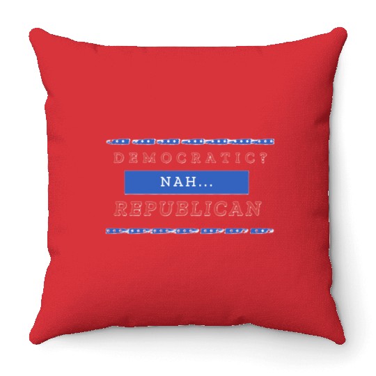 US election: Vote for Republican Edition Throw Pillows