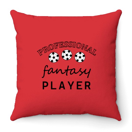 professional fantasy player Throw Pillows