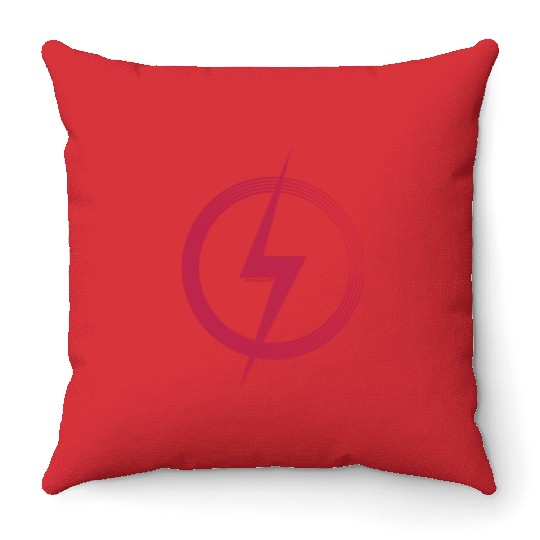 Circle and Lightning Bolt Throw Pillows